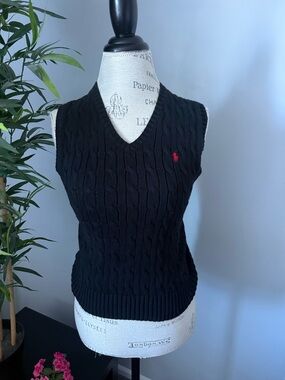 Ralph Lauren polo Ralph Lauren sweater size 8 kids cable knit sweater vest blue